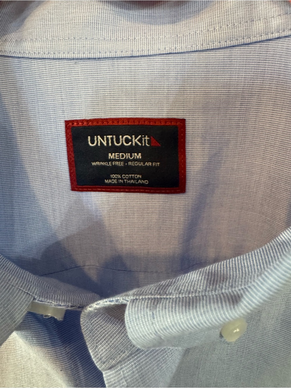 UNTUCKit Light Blue Button-Down Dress Shirt - Picture 4 of 4